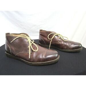 Tommy Bahama Rocker Canyon Brown Leather Lace Up Chukka Ankle Boots Men Sz 8 M